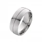 Preview: Breite 8mm Edelstahlringe E046 ohne Stein mit Gravur